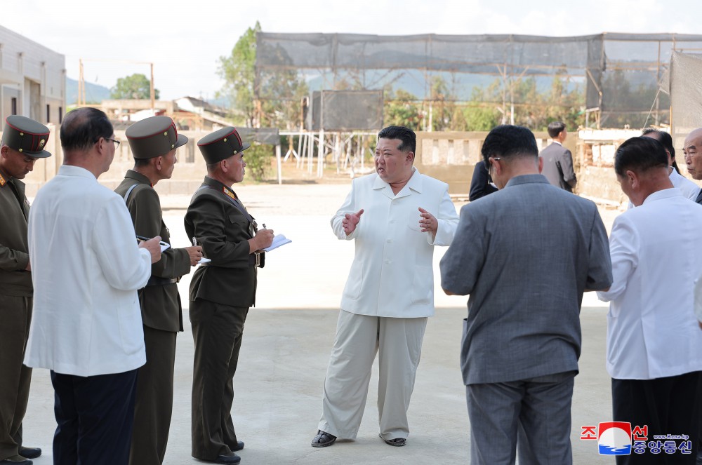 Respected Comrade Kim Jong Un Inspects Regional-Industry Factories under ConstructionHe Takes New Crucial Measures to Hasten Epochal Regional Development and Comprehensive Rejuvenation