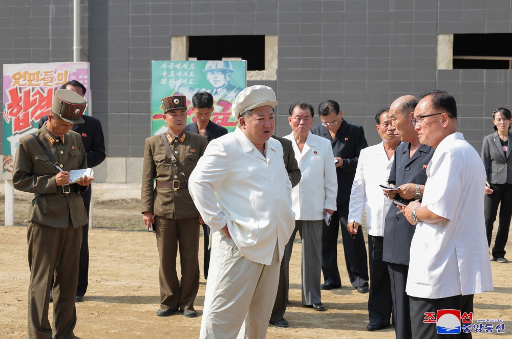 Respected Comrade Kim Jong Un Inspects Regional-Industry Factories under ConstructionHe Takes New Crucial Measures to Hasten Epochal Regional Development and Comprehensive Rejuvenation