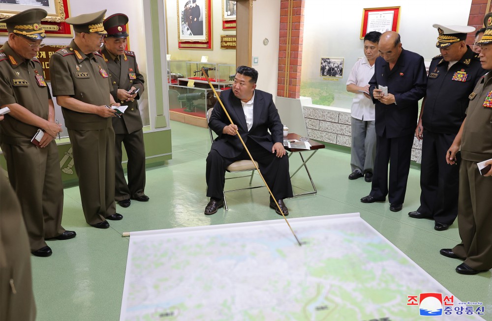 Respected Comrade Kim Jong Un Inspects O Jin U Artillery Academy