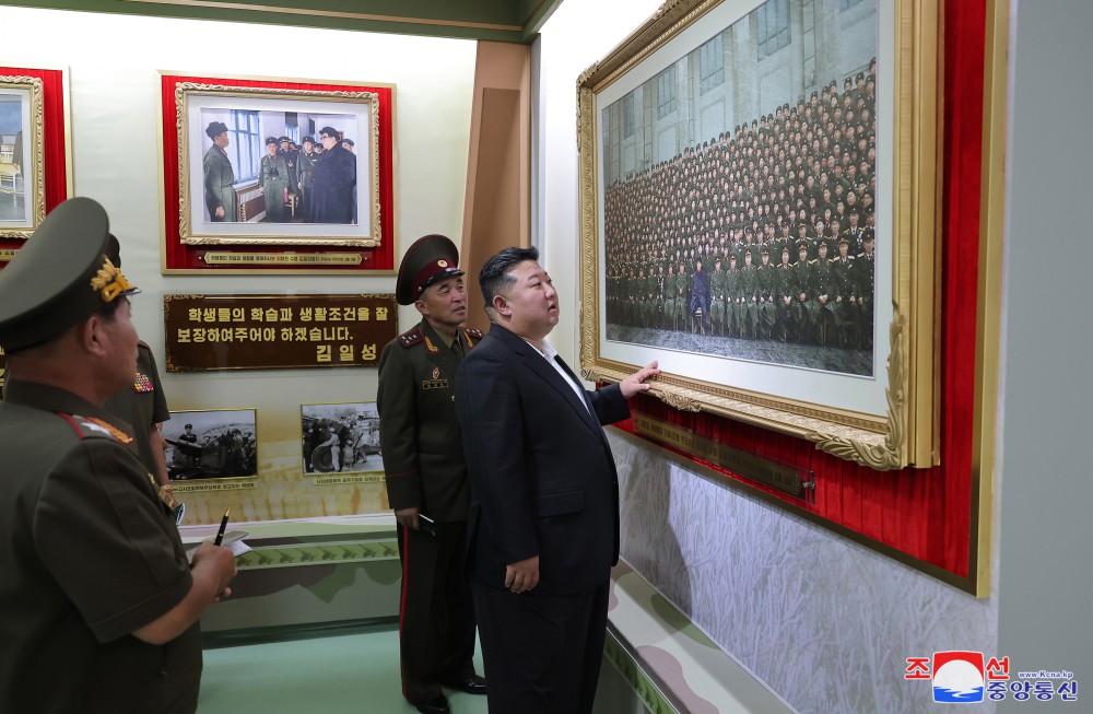 Respected Comrade Kim Jong Un Inspects O Jin U Artillery Academy