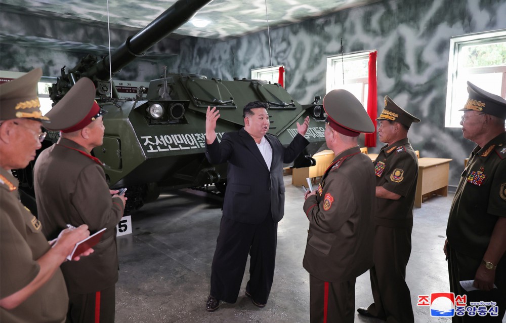 Respected Comrade Kim Jong Un Inspects O Jin U Artillery Academy