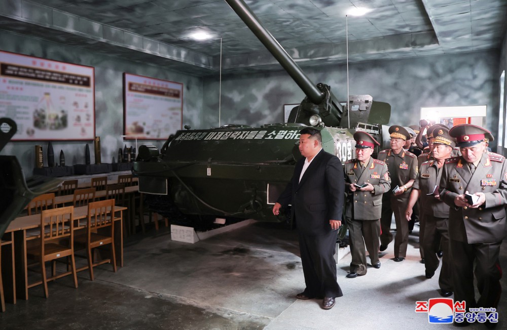 Respected Comrade Kim Jong Un Inspects O Jin U Artillery Academy