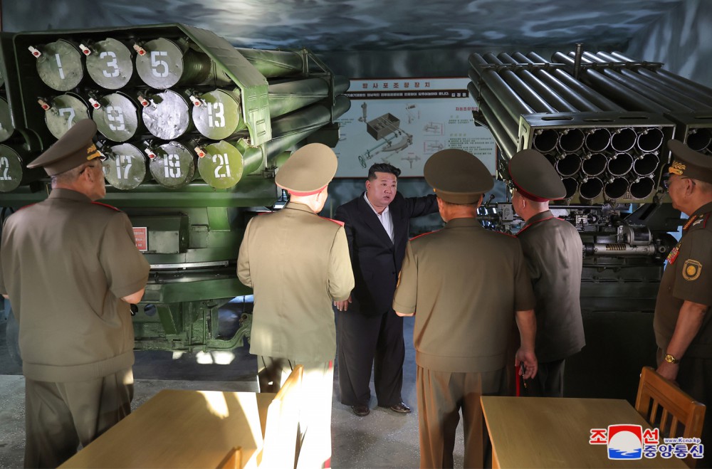 Respected Comrade Kim Jong Un Inspects O Jin U Artillery Academy