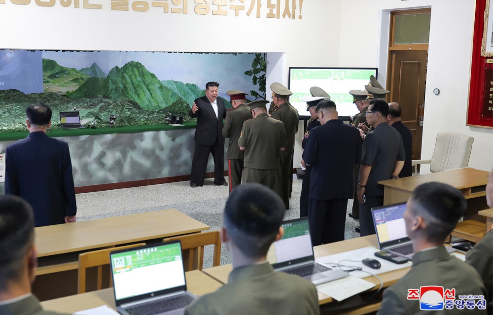 Respected Comrade Kim Jong Un Inspects O Jin U Artillery Academy