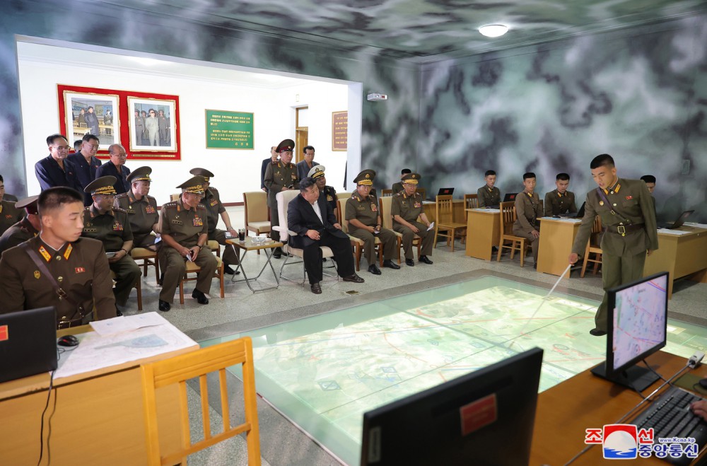 Respected Comrade Kim Jong Un Inspects O Jin U Artillery Academy