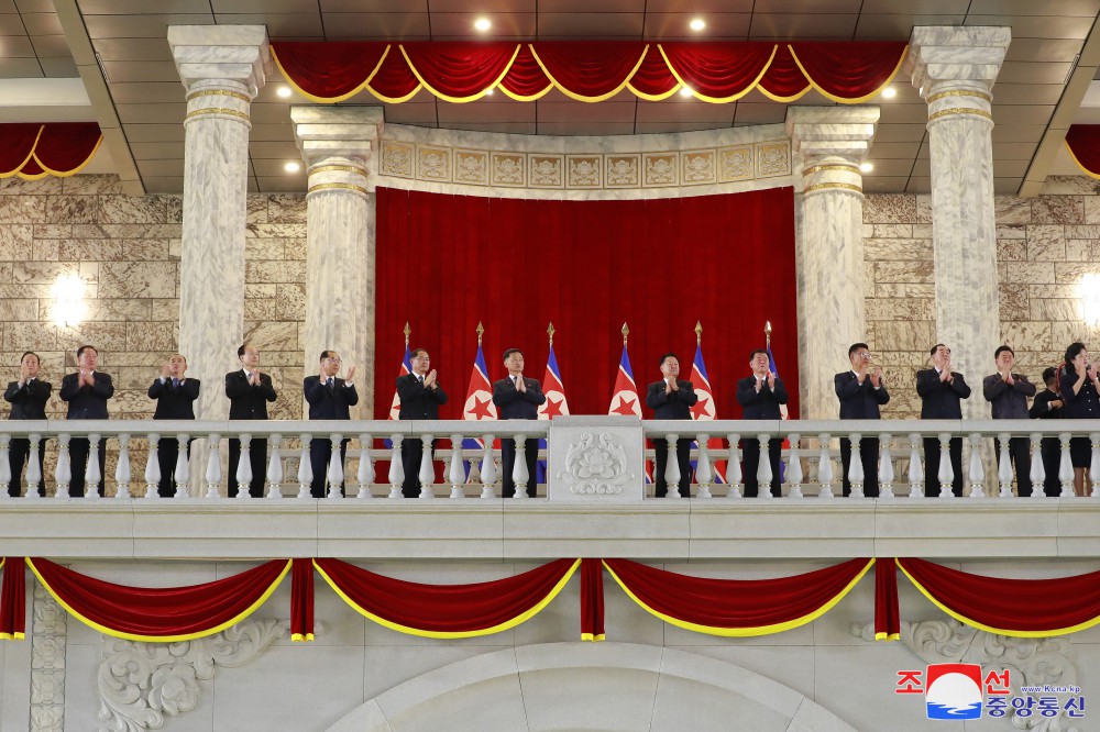 조선민주주의인민공화국창건 76돐 경축집회 및 야회 진행