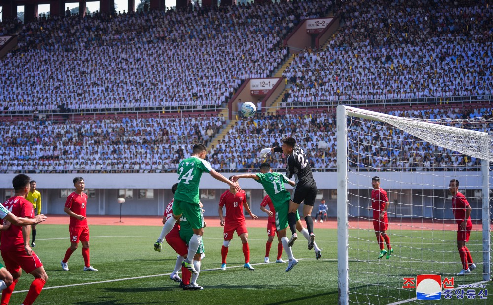 Efectuado partido de fútbol masculino por el día nacional