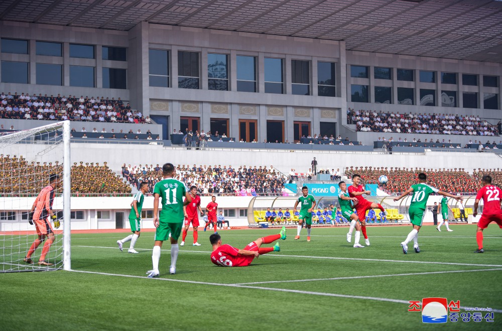 Efectuado partido de fútbol masculino por el día nacional