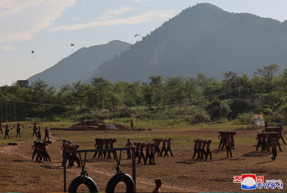 Respected Comrade Kim Jong Un Inspects Training Base of Special Operation Forces of KPA