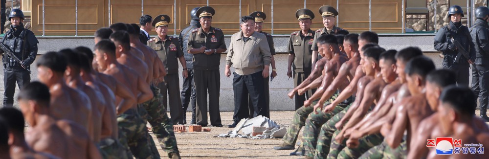 Respected Comrade Kim Jong Un Inspects Training Base of Special Operation Forces of KPA