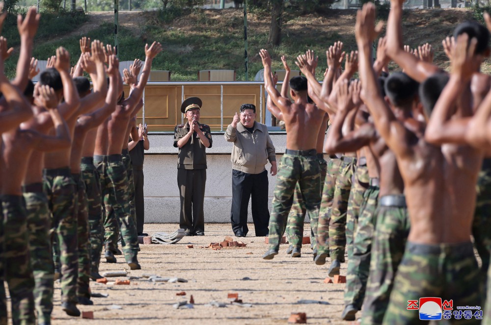 Respected Comrade Kim Jong Un Inspects Training Base of Special Operation Forces of KPA