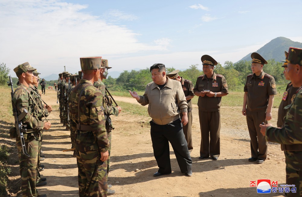 Respected Comrade Kim Jong Un Inspects Training Base of Special Operation Forces of KPA