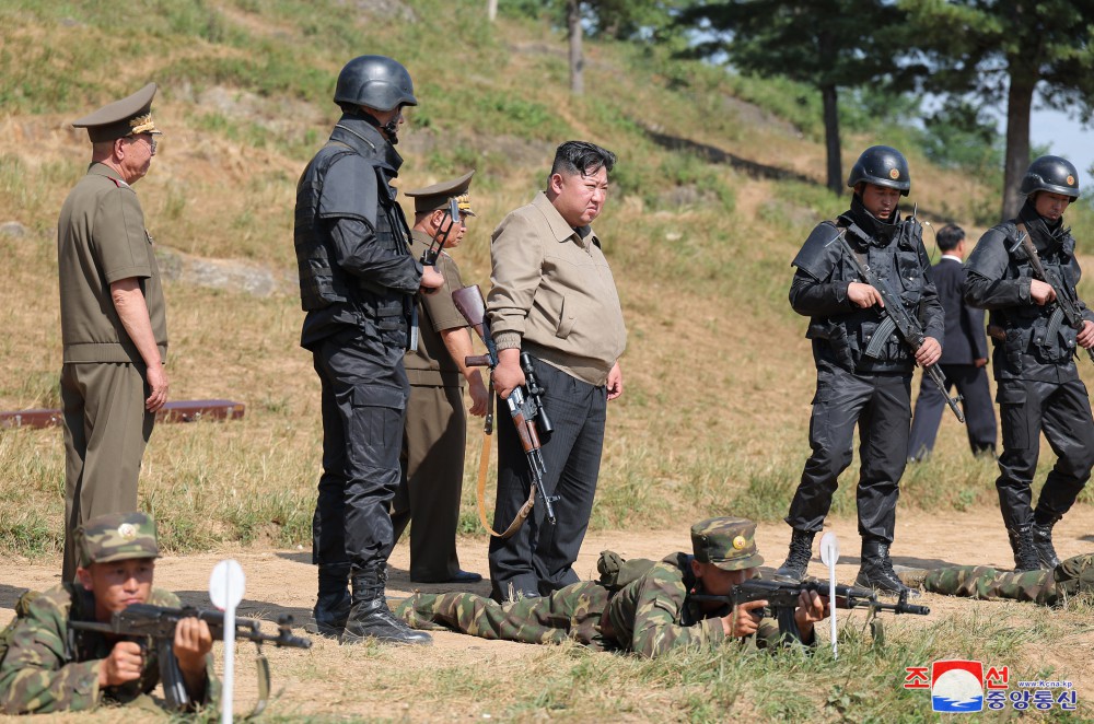 Respected Comrade Kim Jong Un Inspects Training Base of Special Operation Forces of KPA