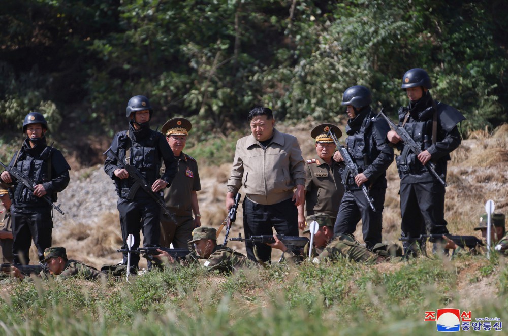 Respected Comrade Kim Jong Un Inspects Training Base of Special Operation Forces of KPA