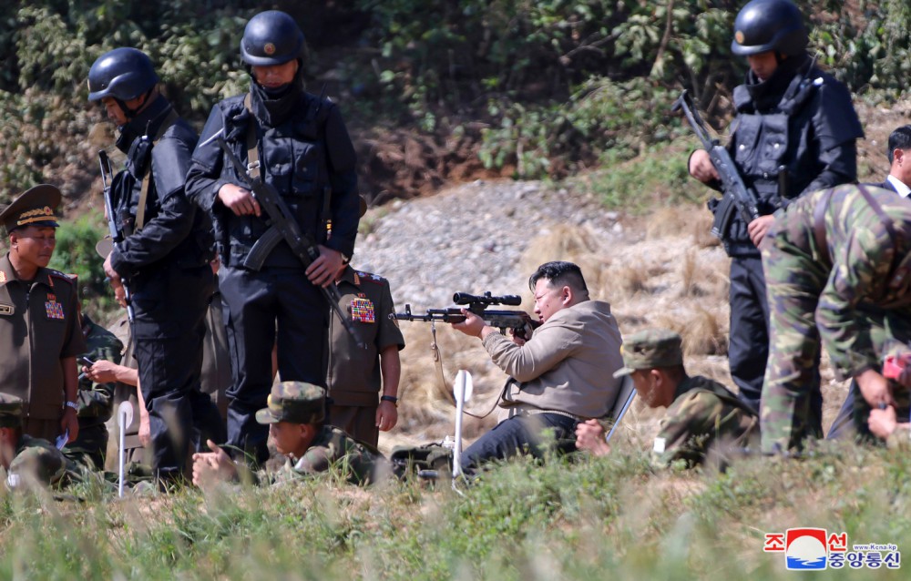 Respected Comrade Kim Jong Un Inspects Training Base of Special Operation Forces of KPA