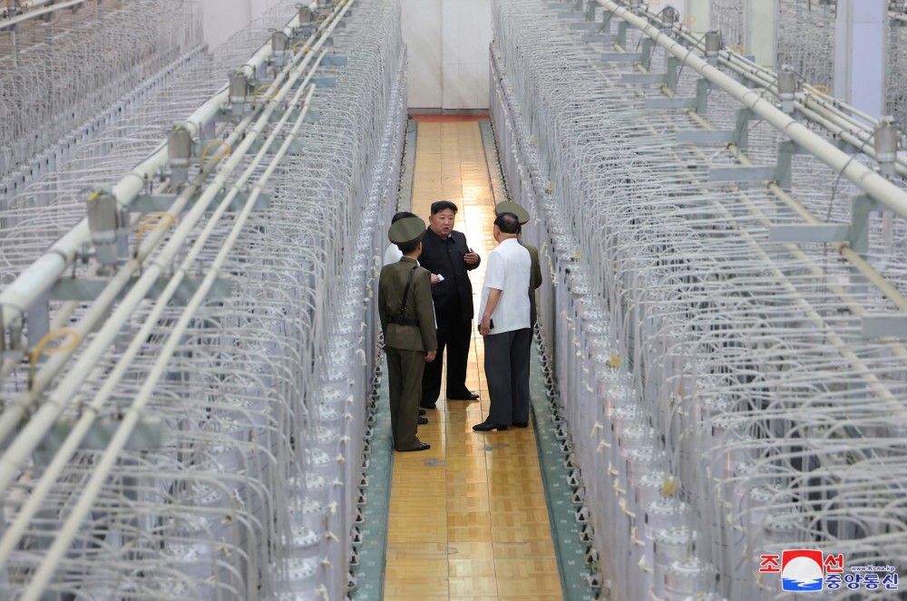 Respected Comrade Kim Jong Un Inspects Nuclear Weapons Institute and Production Base of Weapons-grade Nuclear Materials