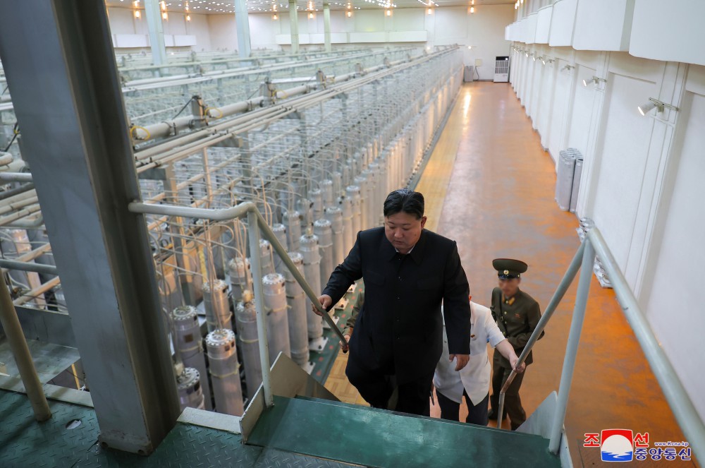 Respected Comrade Kim Jong Un Inspects Nuclear Weapons Institute and Production Base of Weapons-grade Nuclear Materials