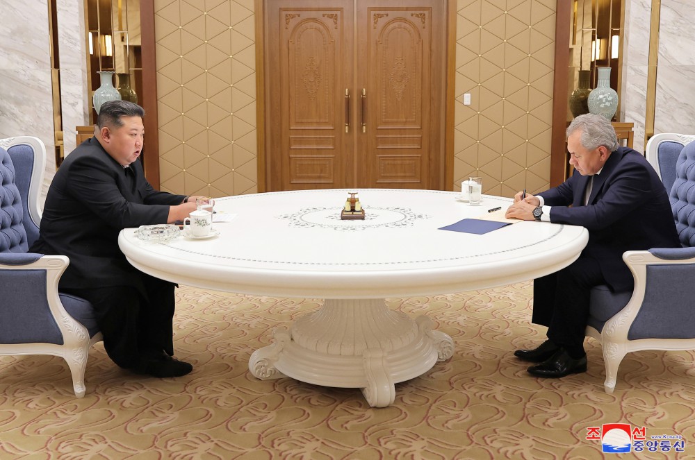 Respected Comrade Kim Jong Un Receives Sergei Shoigu, Secretary of Security Council of Russian Federation