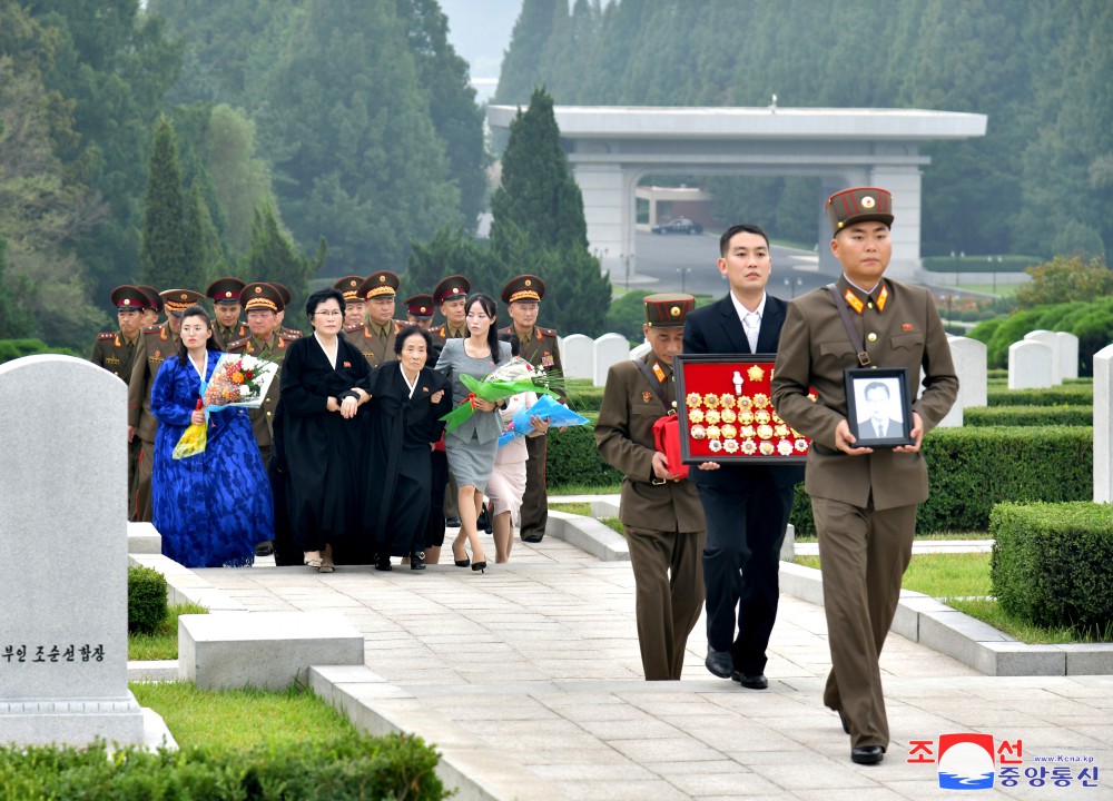 More Remains of Martyrs Buried at Patriotic Martyrs Cemetery in DPRK