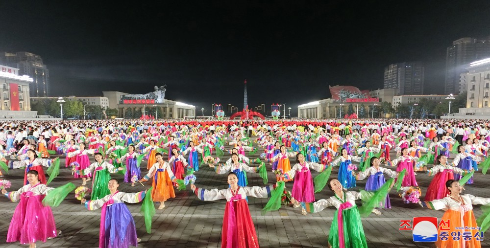 Evening Gala and Firework Display Held in DPRK