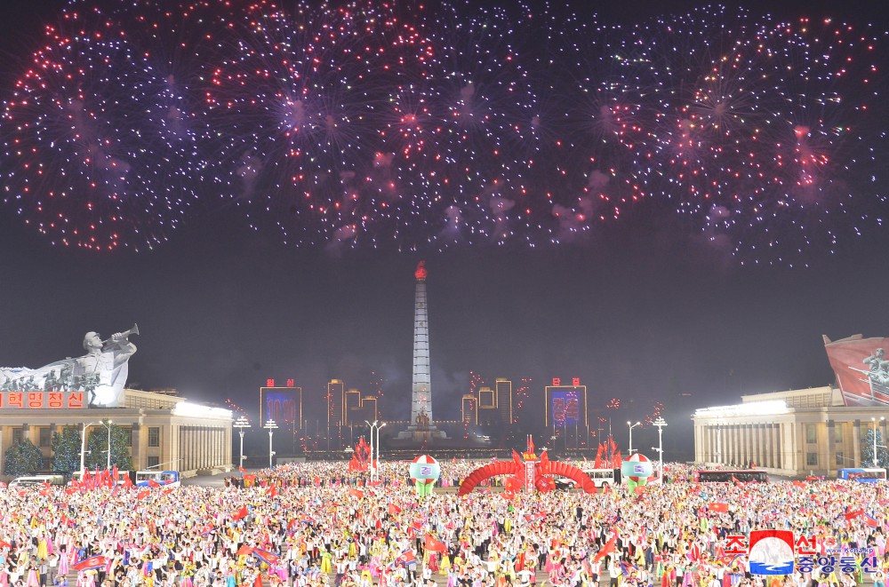 Evening Gala and Firework Display Held in DPRK