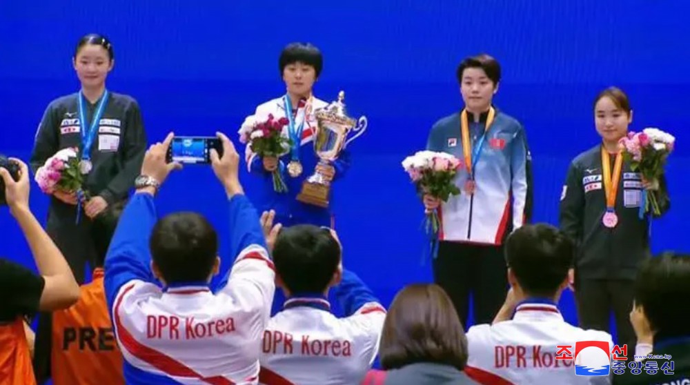 DPRK Wins at Asian Table Tennis Championships