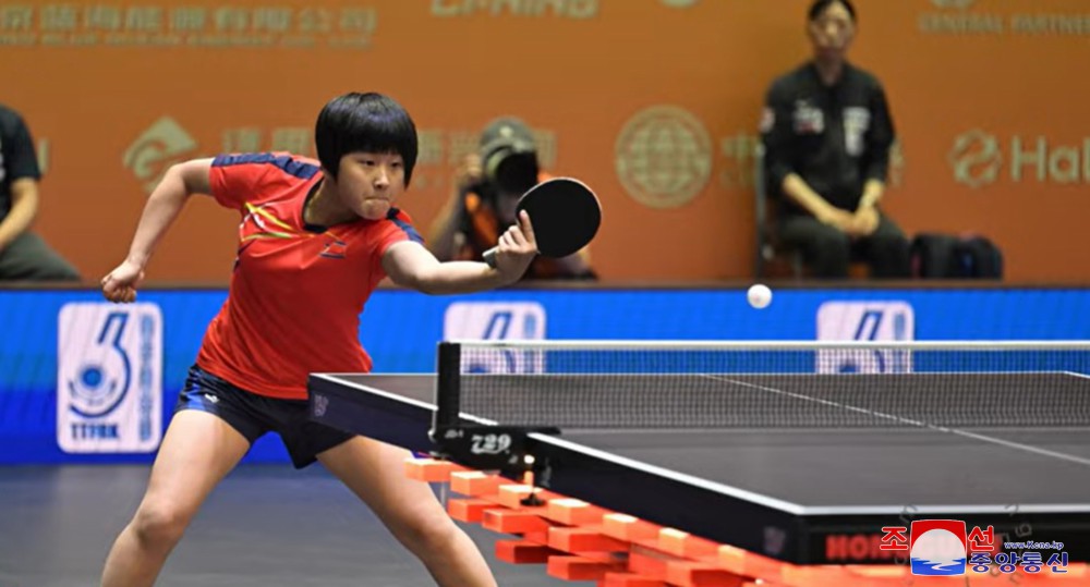 DPRK Wins at Asian Table Tennis Championships