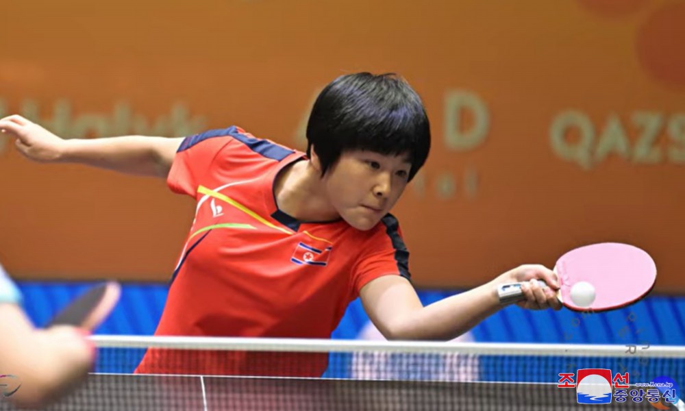 DPRK Wins at Asian Table Tennis Championships