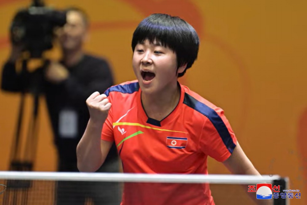 DPRK Wins at Asian Table Tennis Championships