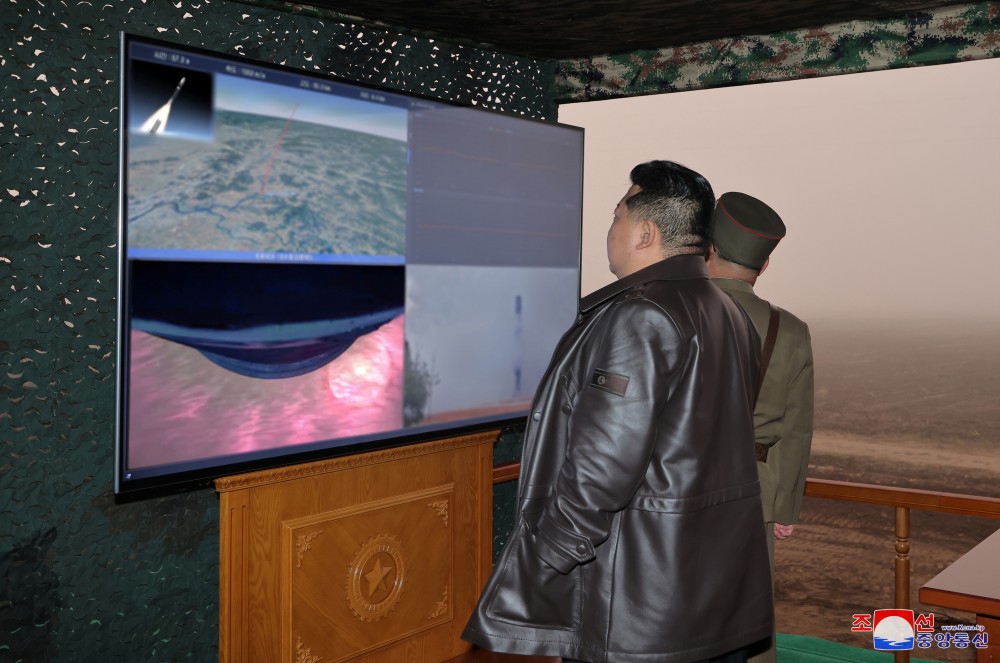 Crucial Test Showing DPRK's Definite Response Will and Overwhelming Edge of Its Strategic Attack Force