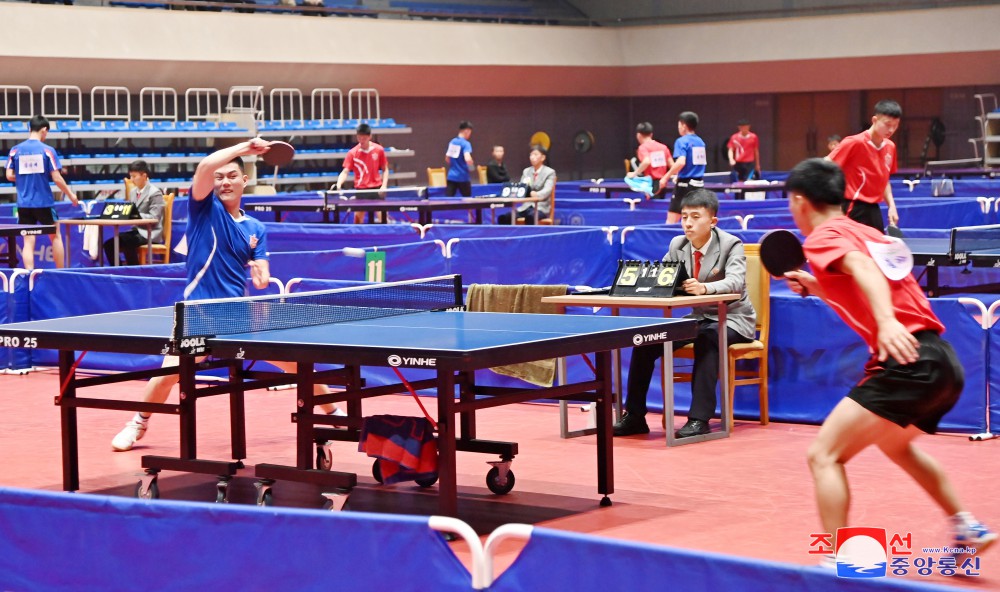 2024 National Open Table-Tennis Tournament Begins in DPRK