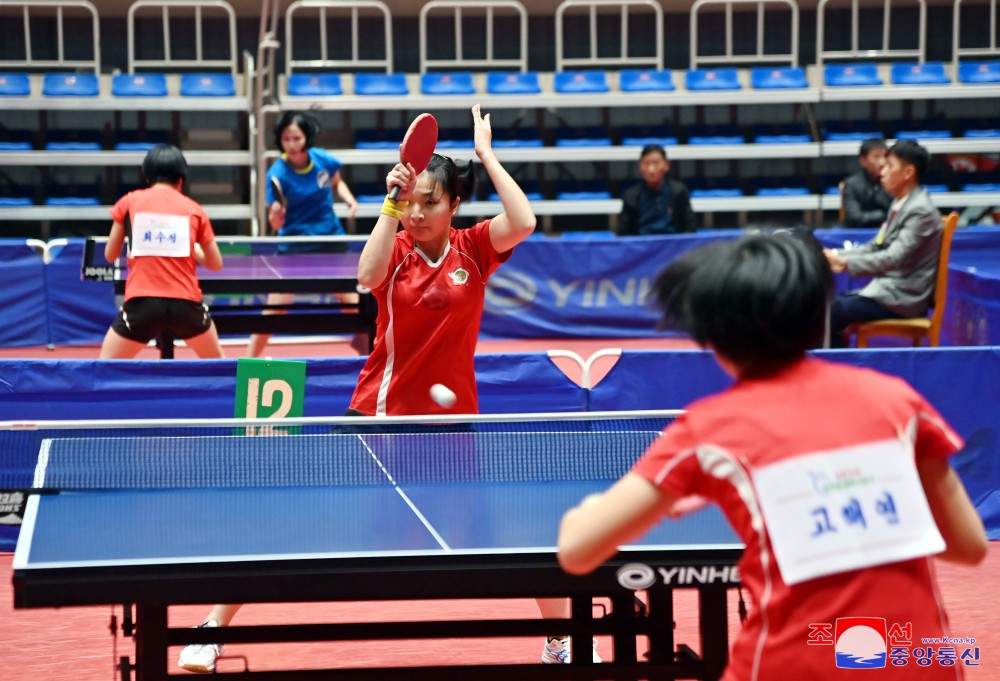 2024 National Open Table-Tennis Tournament Begins in DPRK