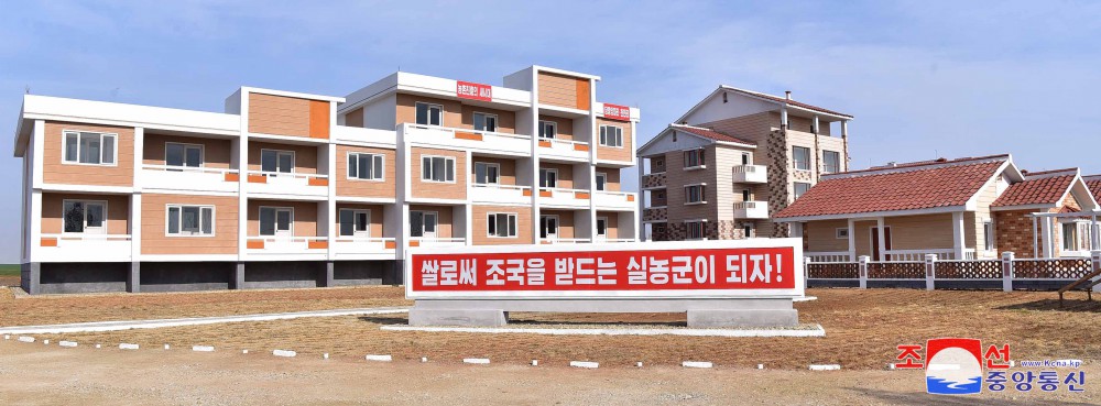 New Houses Built at Rural Village of South Phyongan Province