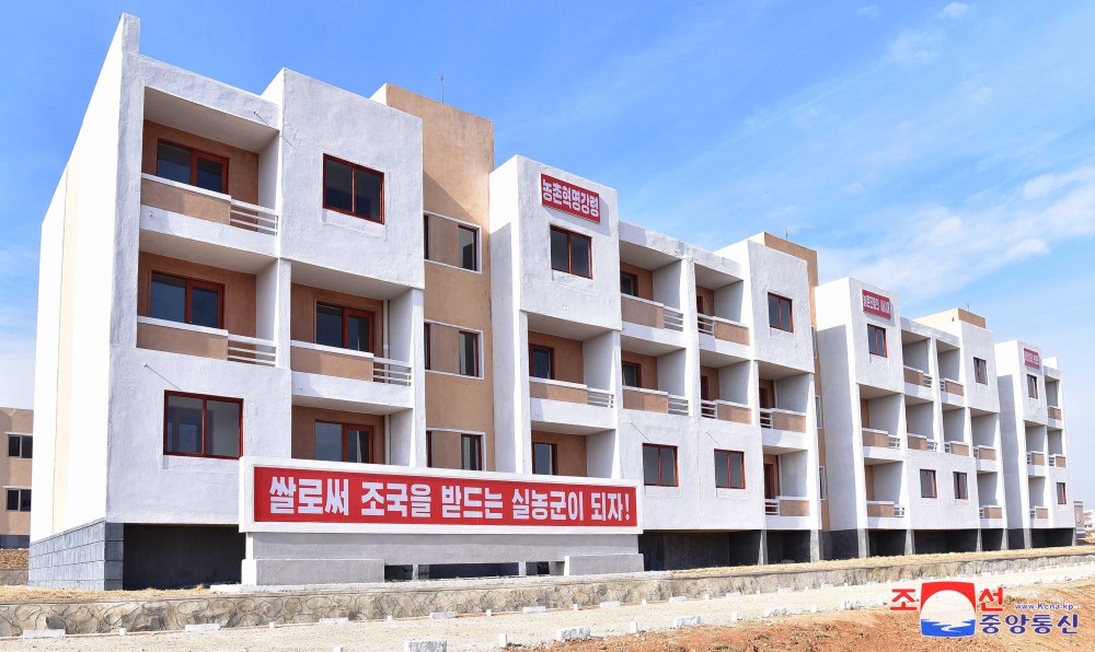 New Houses Built at Rural Village of South Phyongan Province