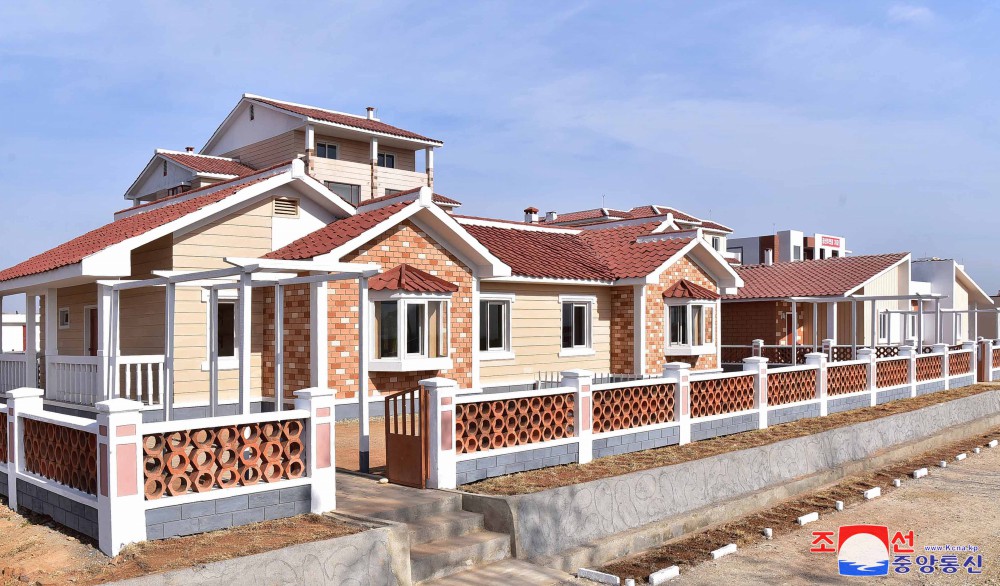 New Houses Built at Rural Village of South Phyongan Province