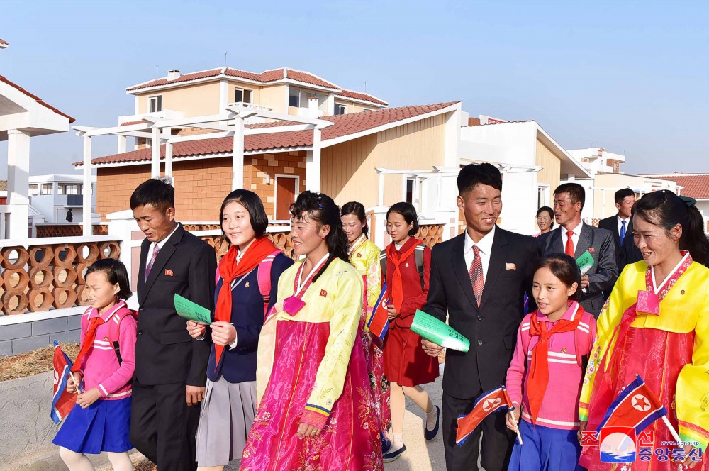 New Houses Built at Rural Village of South Phyongan Province