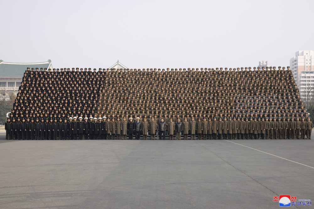 Respected Comrade Kim Jong Un Has Photo Session with Participants in Fourth Conference of Battalion Commanders and Political Instructors of KPA