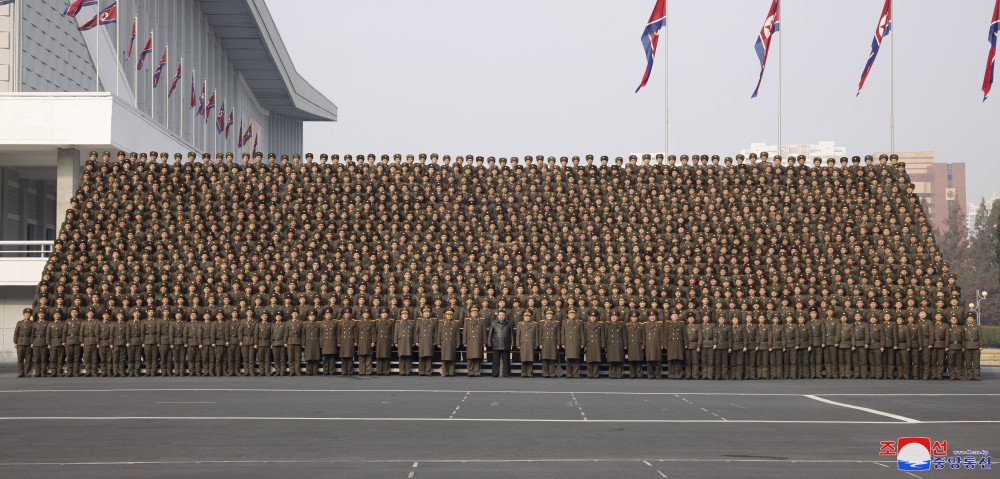 Respected Comrade Kim Jong Un Has Photo Session with Participants in Fourth Conference of Battalion Commanders and Political Instructors of KPA