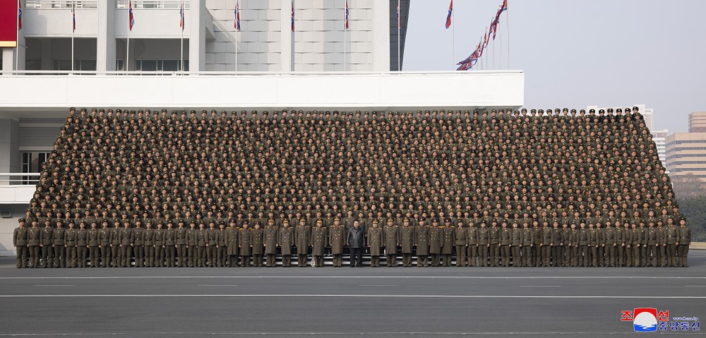 Respected Comrade Kim Jong Un Has Photo Session with Participants in Fourth Conference of Battalion Commanders and Political Instructors of KPA