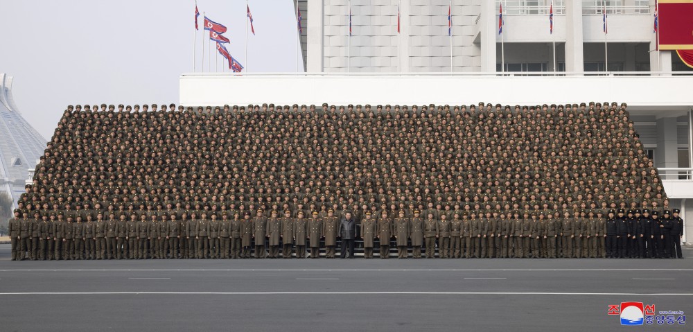 Respected Comrade Kim Jong Un Has Photo Session with Participants in Fourth Conference of Battalion Commanders and Political Instructors of KPA