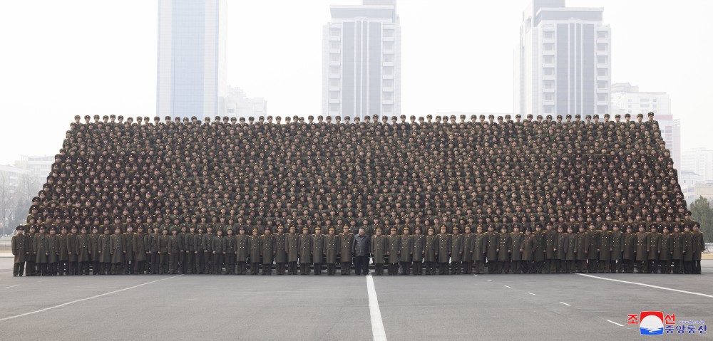 Respected Comrade Kim Jong Un Has Photo Session with Participants in Fourth Conference of Battalion Commanders and Political Instructors of KPA