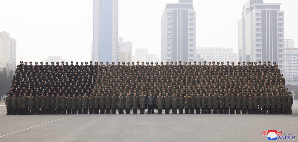 Respected Comrade Kim Jong Un Has Photo Session with Participants in Fourth Conference of Battalion Commanders and Political Instructors of KPA