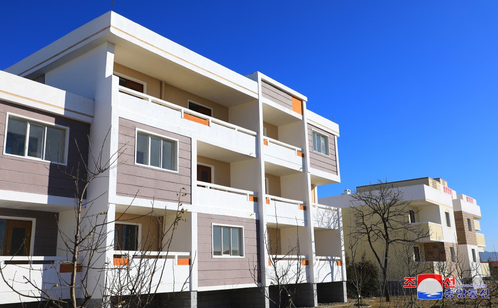 New Houses Built in Countryside of DPRK