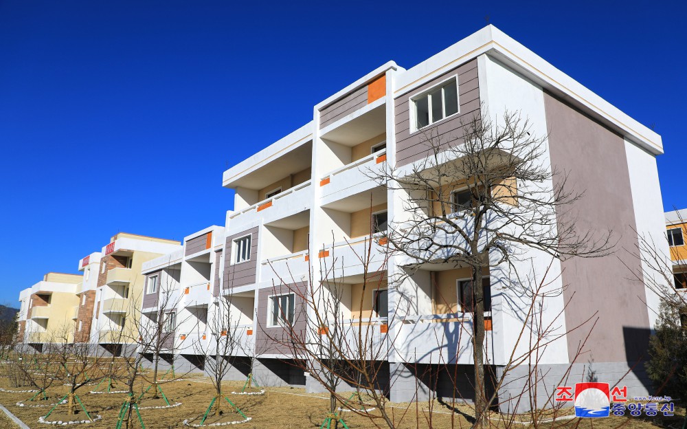 New Houses Built in Countryside of DPRK