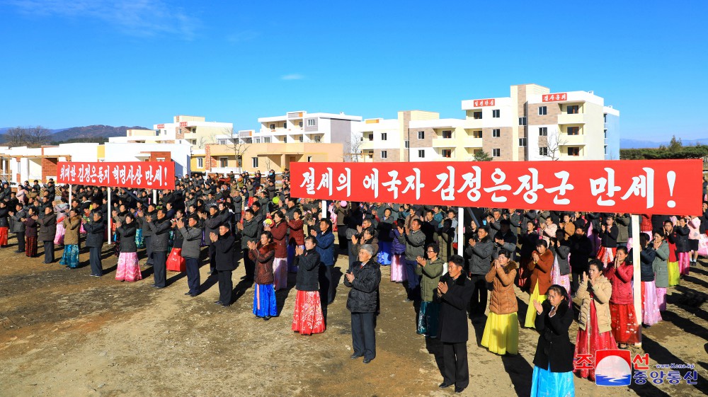 New Houses Built in Countryside of DPRK