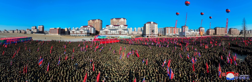 평안북도 피해지역 살림집 준공식 성대히 진행