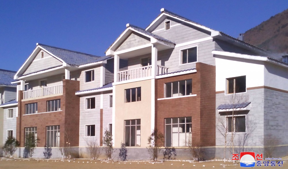 New Houses Built in S. Phyongan Province of DPRK