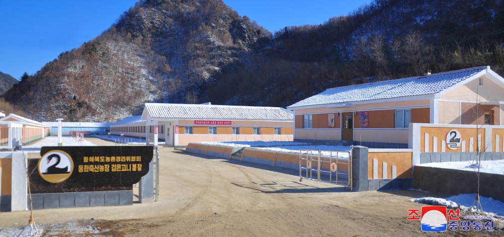 황해북도에서 축산학연구소 시험장과 검은고니분장 새로 완공