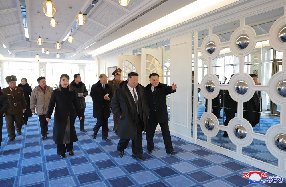 Respected Comrade Kim Jong Un Inspects Service Facilities in Kalma Coastal Resort