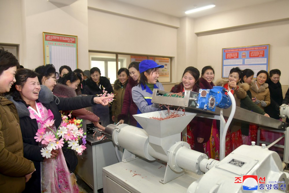 Regional-Industry Factories Inaugurated in Yonthan County of DPRK